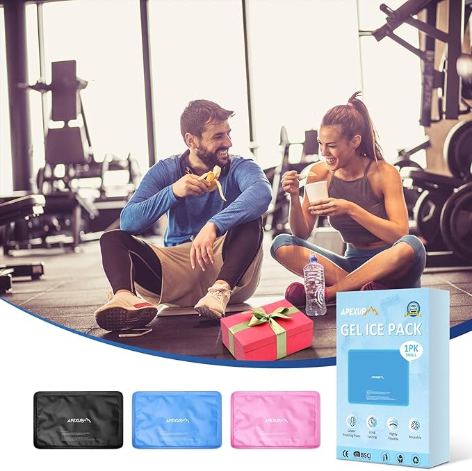 APEXUP Gel Ice Packs for Injuries Reusable, Flexible Double Sided Cold Packs - Image 8