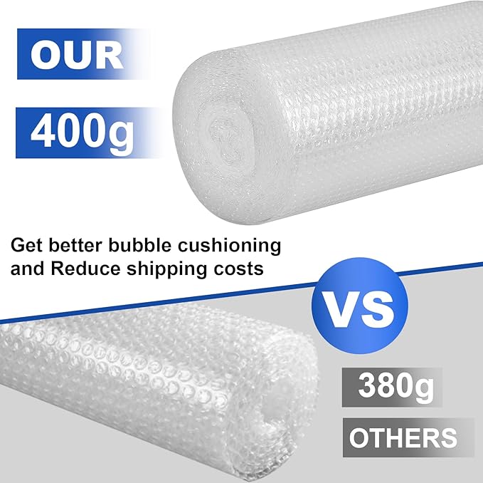 12 inch x 72ft - 2 Pack Total Small Thin Bubble Cushioning Wrap - Image 4