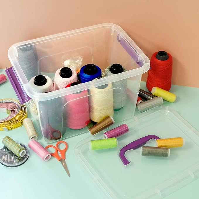 Sandmovie 6 Quart Clear Latching Box - Image 7