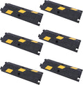 OrangeStar 6 Pack 17" Cable Protector Cover Ramps, 1-Channel Floor Protective by OrangeStar