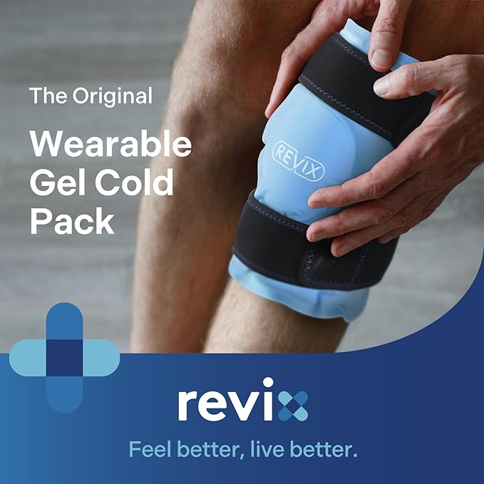 REVIX Ice Pack for Knee Pain Relief, Reusable Gel Ice Wrap for Leg Injuries - Image 2