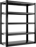 REIBII 2500LBS Garage Shelving 72" H Storage Shelves 39.8" W Metal Shelving by REIBII