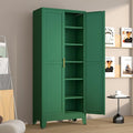 Metal Pantry Cabinet with 2 Doors and 5 Adjustable Shelves, Versatile Storage by winiowa