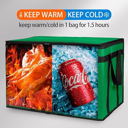 Bodaon Insulated Food Delivery Bag, XXXL Pizza Delivery Bags - Image 4