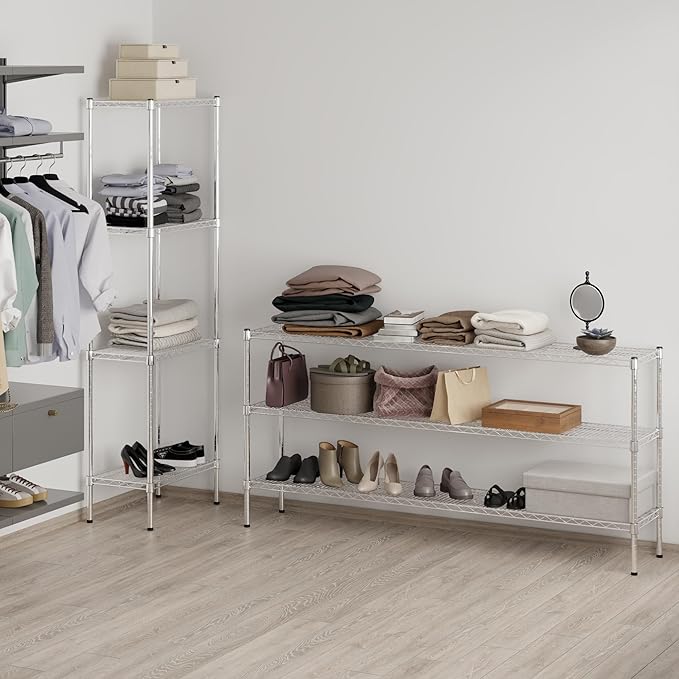 14" Deep x 72" Wide x 34" Height Wire Shelving Kit | 3-Tier | NSF Commercial - Image 7