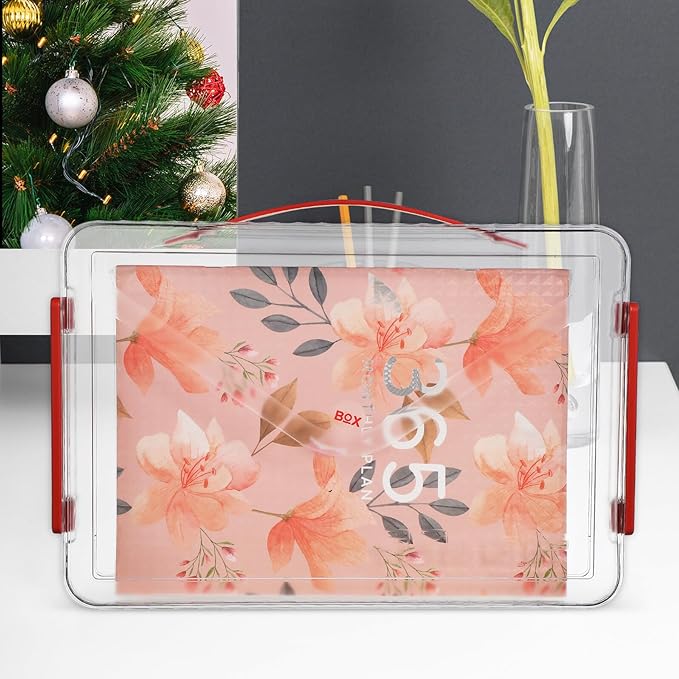 2pcs Transparent Plastic File Boxes - Image 4