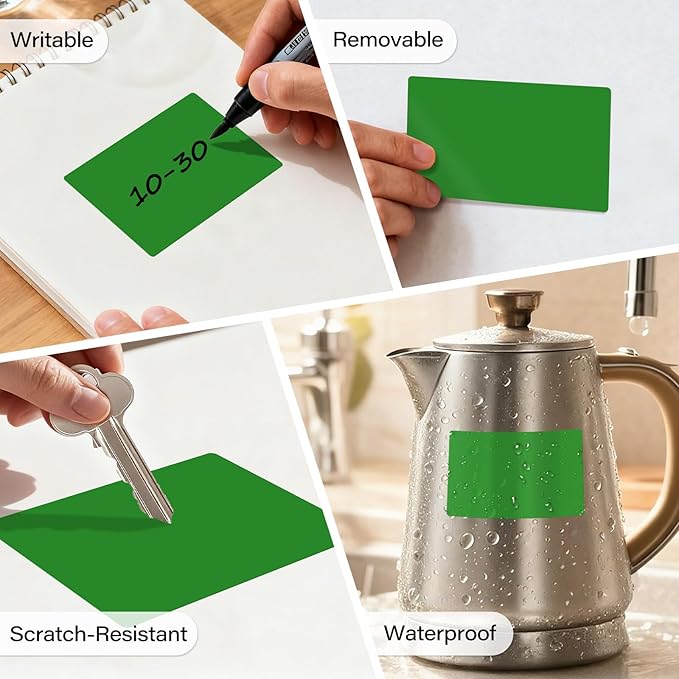 500 Pcs Rectangle Inventory Stickers Vinyl 3 × 5 Inch Moving Labels - Image 6