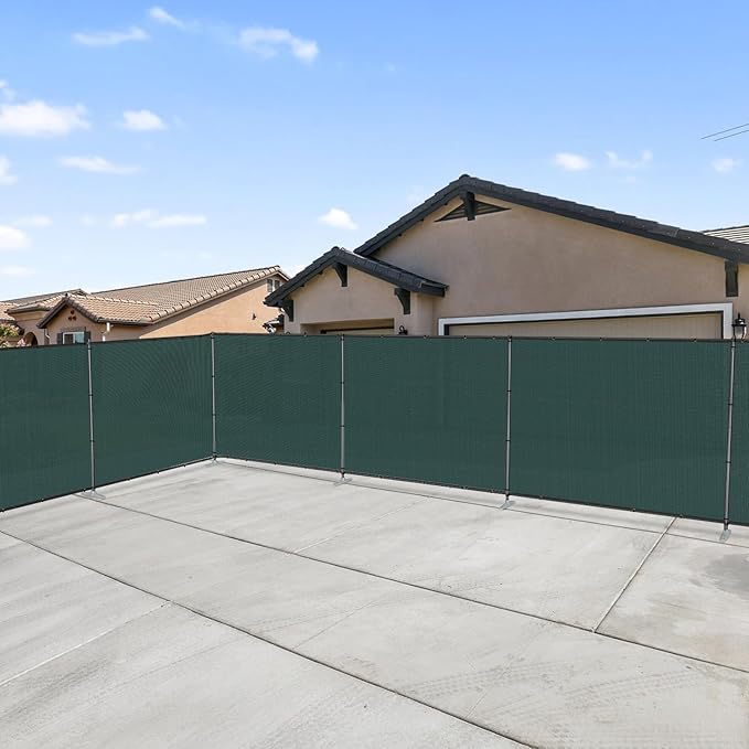 Patio 6' x 47' Outdoor Privacy Screen Freestanding Temporary Fence Panels Net - Image 7