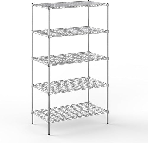 24" Deep x 42" Wide x 74" Height Wire Shelving Kit | 5-Tier | NSF Commercial by Regal+Altair