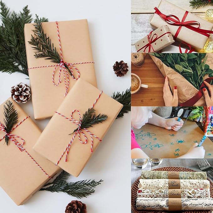 Brown Wrapping Paper Roll 24"x 2400" Craft Packing Paper - Image 4