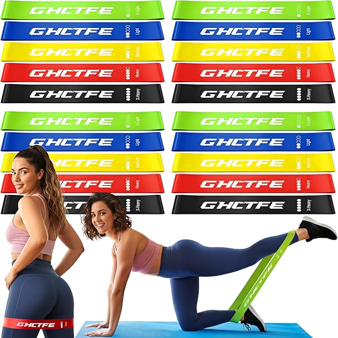 20PCS Resistance Bands Bulk Set by GHCTFE%E2%80%94SportsWithoutBounds