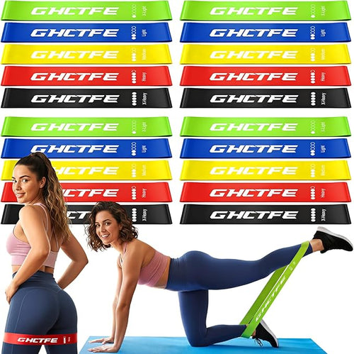 20PCS Resistance Bands Bulk Set by GHCTFE%E2%80%94SportsWithoutBounds