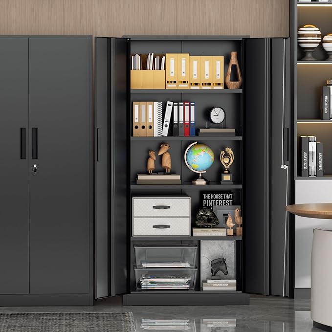 Incbruce 72” Metal Storage Cabinet, Garage Cabinets and Storage System - Image 9