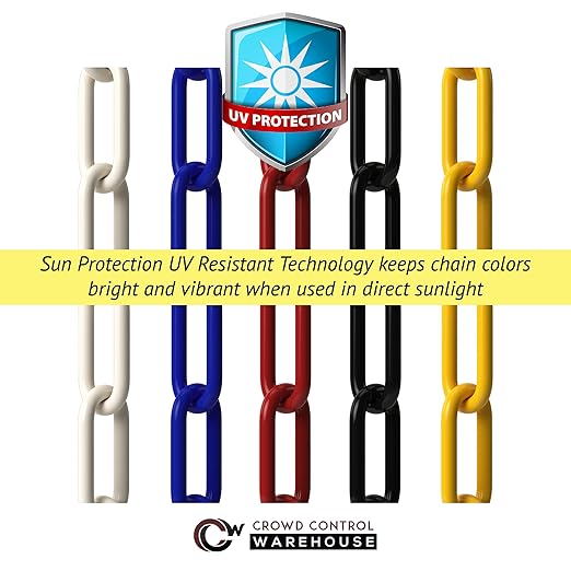 Montour Line Plastic Stanchion White 2.5 Inch Diameter - Image 5
