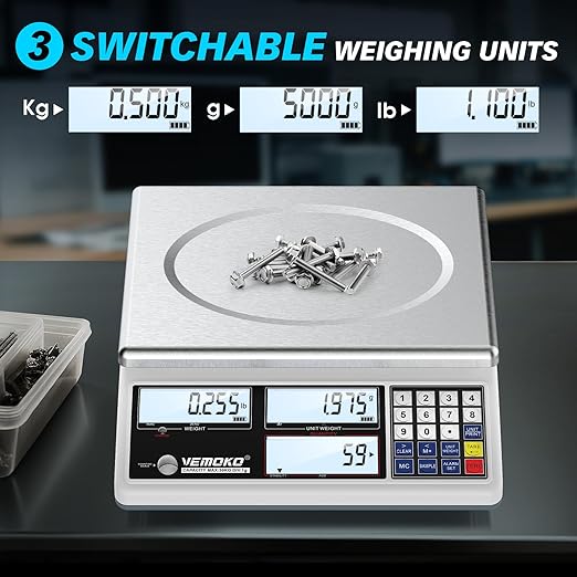 Industrial Counting Scale for Small Parts - 30kg/66lb Digital Gram Scale - Image 2