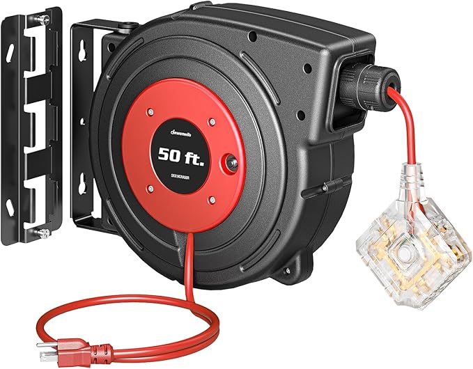 DEWENWILS 50FT Extension Cord Reel by DEWENWILS