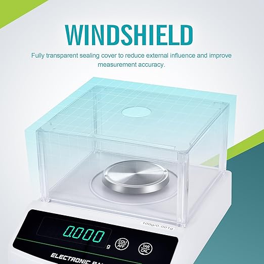 LICHEN Lab Scale 100gram x 0.001g High Precision Analytical Balance - Image 4