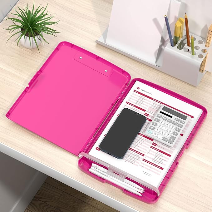 Rimilak Plastic Clipboard with Storage, 8.5 x 11 High Capacity Folio Nursing - Image 7