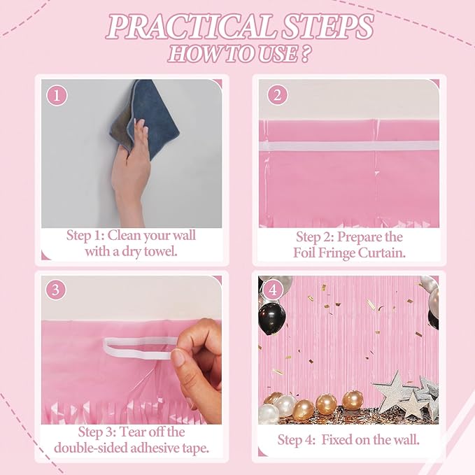 3 Pack Foil Fringe Backdrop - Image 2