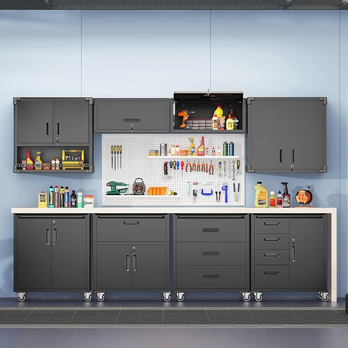 3 Drawers Metal Tool Storage Cabinet - Image 6