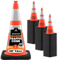 Xpose Safety 28 Inch Orange Traffic Cones Heavy Duty 10lb by XposeSafety