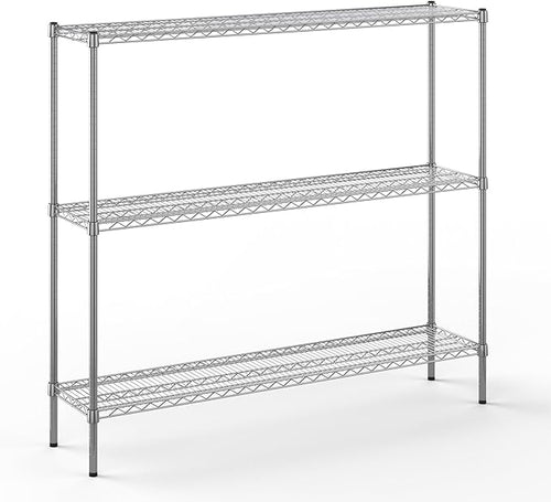 14" Deep x 60" Wide x 54" Height Wire Shelving Kit | 3-Tier | NSF Commercial by Regal+Altair