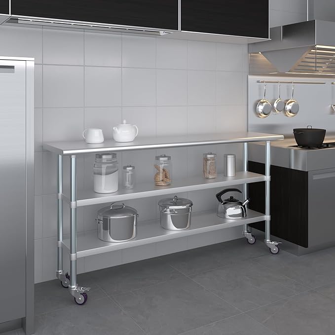AmGood Stainless Steel Work Table - Image 9