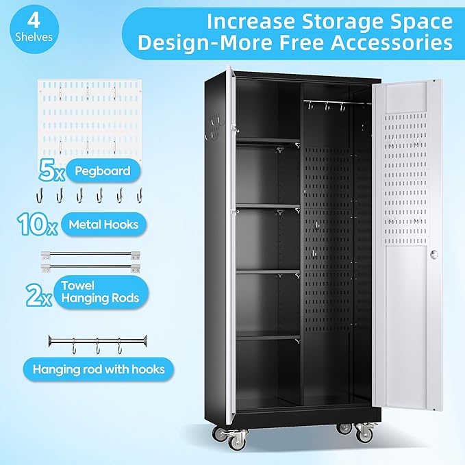 Broom Closet Storage Cabinet - Image 3
