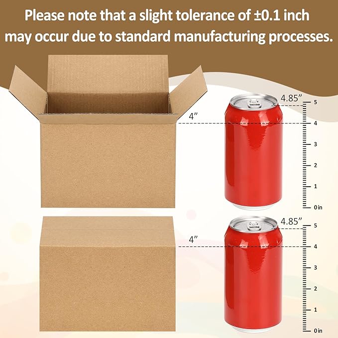 Eupako 6x4x4-Small-Shipping-Boxes-30-Pack-Brown-Corrugated-Box-Mailers - Image 3