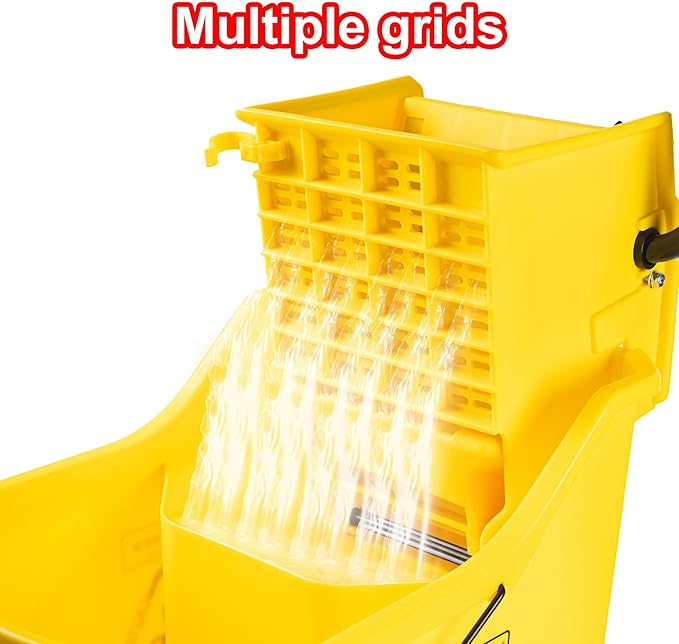 Matthew Cleaning 44Quart Commercial Mop Bucket INCL.Wet String Mop& 19'' - Image 6