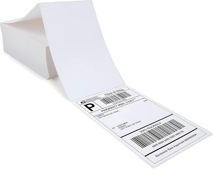 Fanfold x Thermal Stack Direct White Strong Adhesive Perforated Postage - Image 9