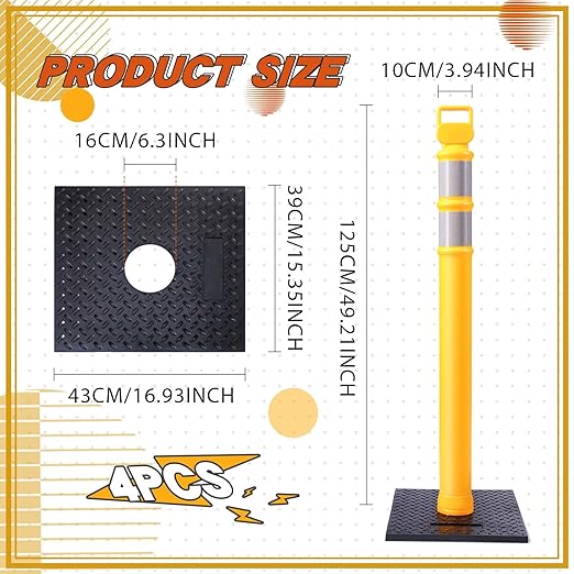 Kanayu 49 Inch Traffic Delineator Posts - Image 2