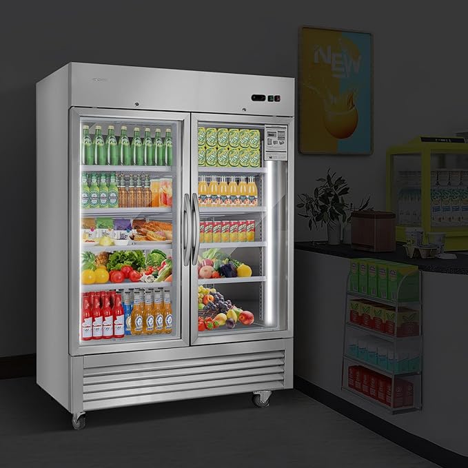 JINSONG Commercial Beverage Fridge Display Refrigerator, Glass Door Refrigerator - Image 2