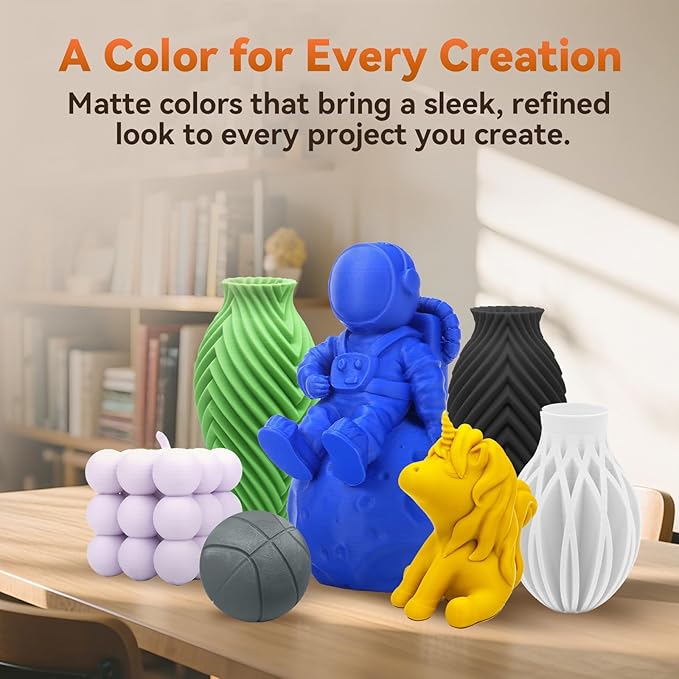 FLASHFORGE PLA Filament 1.75mm +/- 0.02mm, Matte Red 3D Printer Filament 1kg - Image 3