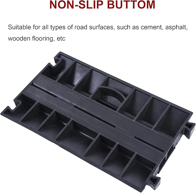 OrangeStar 6 Pack 17" Cable Protector Cover Ramps, 2-Channel Floor Protective - Image 3