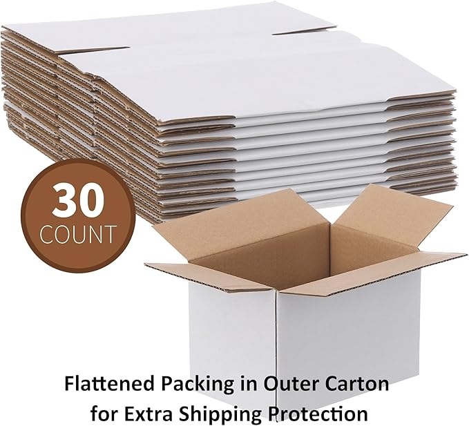 FARRAY Shipping Boxes 6x4x4 inches, 30 Pack Sturdy Kraft Corrugated Small - Image 5