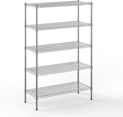 18" Deep x 42" Wide x 64" Height Wire Shelving Kit | 5-Tier | NSF Commercial by Regal+Altair