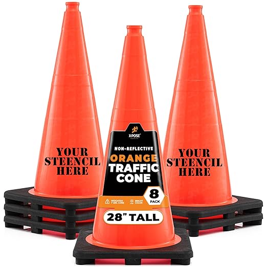 Xpose Safety 28 Inch Orange Traffic Cones, Kids and Construction by XposeSafety