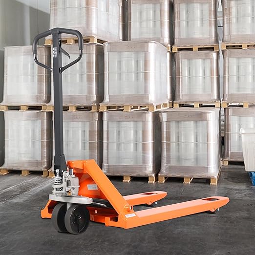 Manual Pallet Jack Hand Pallet Truck 48" Lx21“W 5500lbs Capacity Orange - Image 8