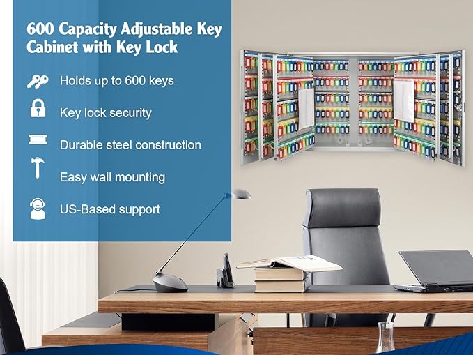 Barska 600 Position Key Cabinet – Wall Mount Key Safe - Image 2