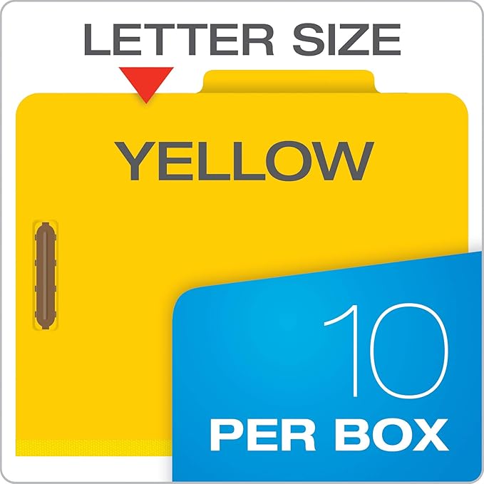 Pendaflex Classification Folders, 2 Dividers, Letter Size - Image 7