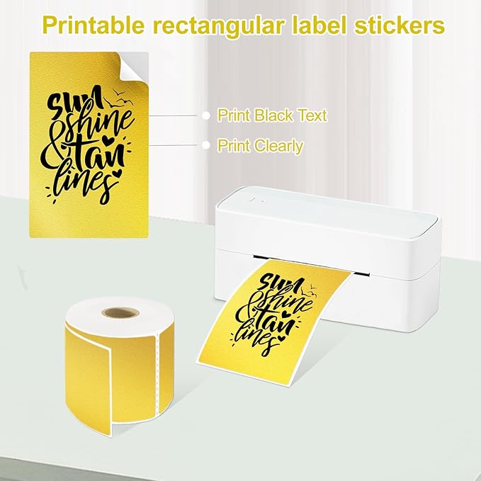 3 X 5 Inch Printable Waterproof Rectangle Color Coding Labels, 300 Per Roll - Image 2