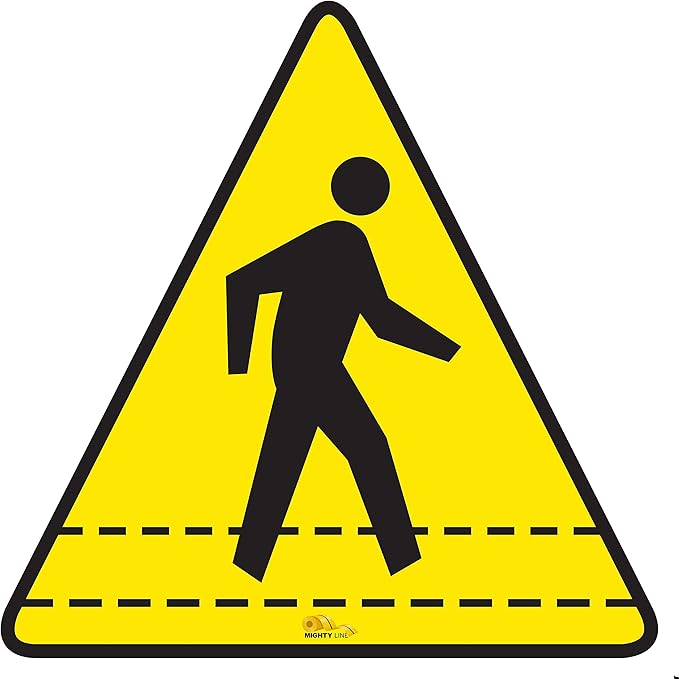 Mighty Line Pedestrian Traffic Crossing Walkway Floor Sign by MightyLine