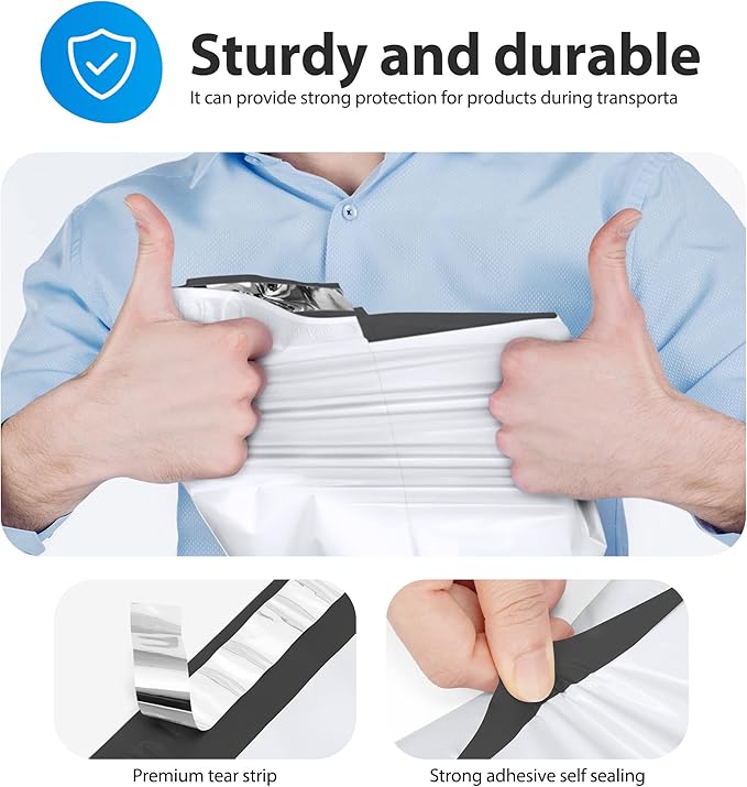 Fuxury 2000 Pcs 14.5x19" Poly Mailers, Waterproof Mailing Envelopes - Image 6