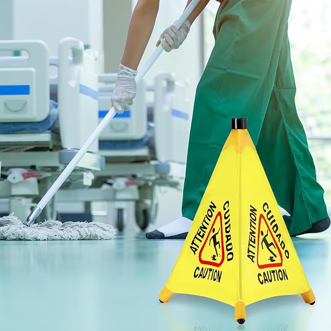 8 Pcs Pop up Wet Floor Sign - Image 4