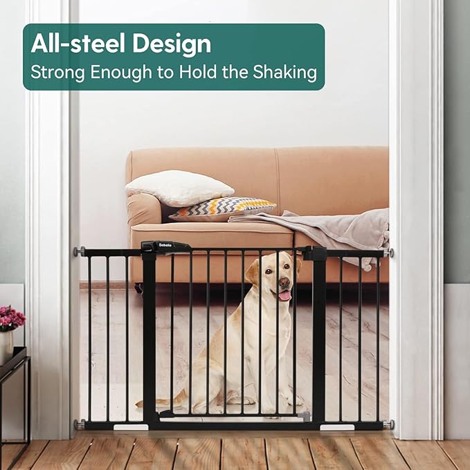 Babelio Baby Gate for Doorways and Stairs, 29-48" Auto Close Dog Gate - Image 3
