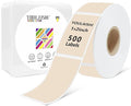 1x2 inch Label Stickers Roll for Thermal Printer 500PCS Colored Removable by YOULAISHI