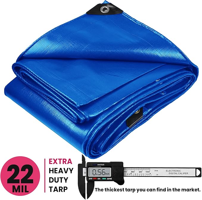 PROTARP Extreme Heavy Duty 22 Mil Tarp Cover, Waterproof, UV Resistant - Image 2