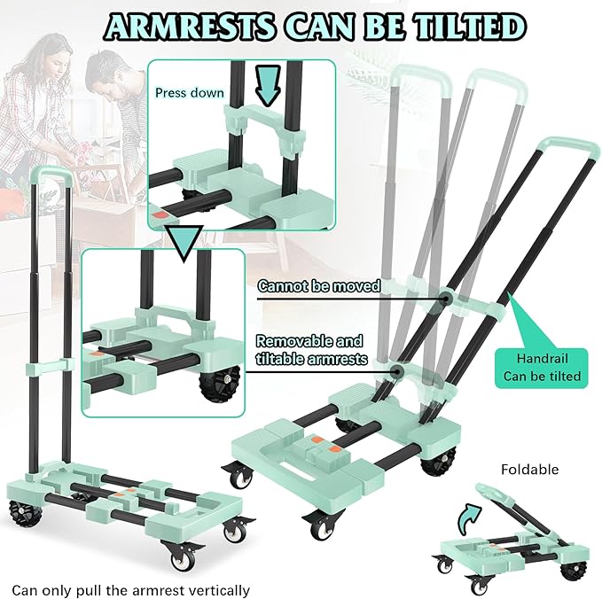 Heavy-Duty 500LB Capacity Hand Truck - Image 3