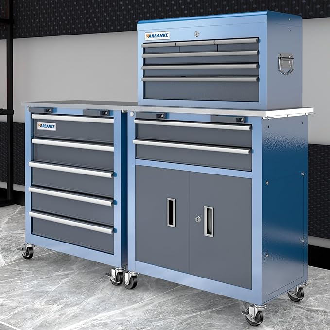 LARBANKE 5-Drawer&8-Drawer Tool Chest combination, - Image 9